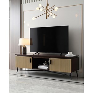 Moon - meuble tv finition laiton vieilli 145 cm