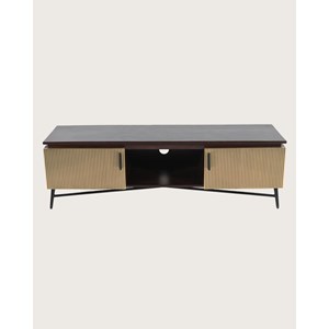Moon - meuble tv finition laiton vieilli 145 cm