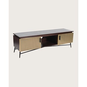 Moon - meuble tv finition laiton vieilli 145 cm