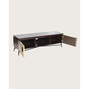 Moon - meuble tv finition laiton vieilli 145 cm