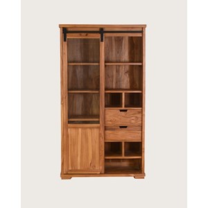 Lexis - bibliothèque en bois de teck recyclé