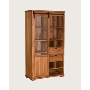 Lexis - bibliothèque en bois de teck recyclé