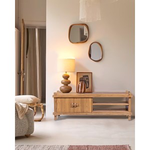 Nara - meuble tv en bois de teck 150 cm