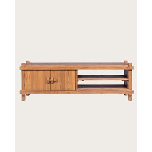 Nara - meuble tv en bois de teck 150 cm
