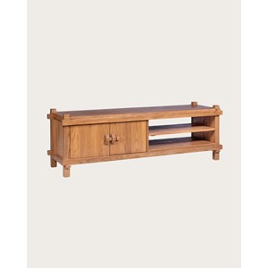 Nara - meuble tv en bois de teck 150 cm