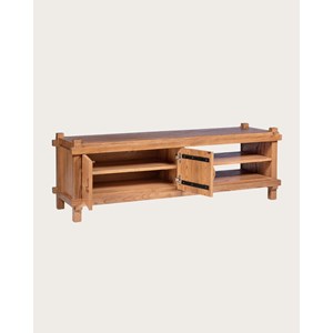 Nara - meuble tv en bois de teck 150 cm