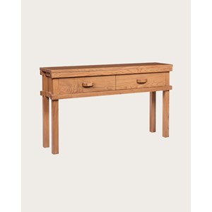 Nara- console en bois avec 2 tiroirs 130 cm
