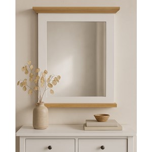 Inda - miroir mural rectangulaire en bois massif