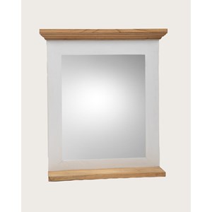 Inda - miroir mural rectangulaire en bois massif