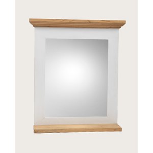 Inda - miroir mural rectangulaire en bois massif