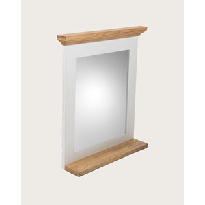 Inda - miroir mural rectangulaire en bois massif