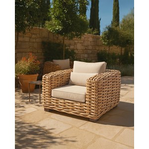 Weaverly - fauteuil de jardin en rotin tressé