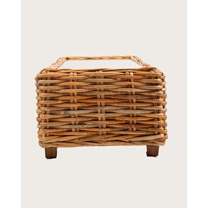 Weaverly - table basse en rotin tressé