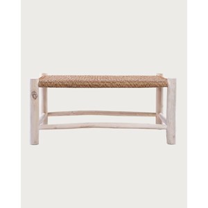 Jaya - table basse branche de teck et corde