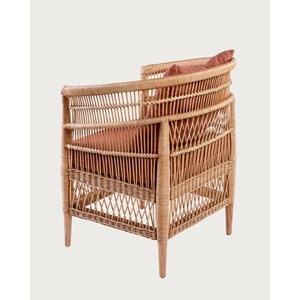 Lusso - fauteuil de jardin en rotin, coussin amovible