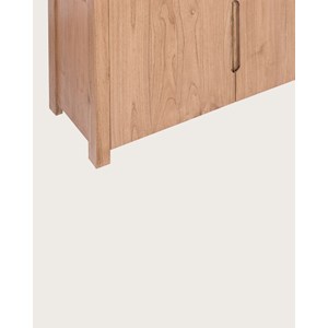 Orlya -  grande bibliothèque en bois massif de mindi