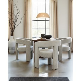Lagon - fauteuil de salon gris en tissu design