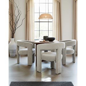 Lagon - fauteuil de salon gris en tissu design