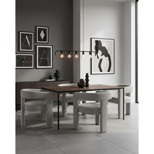 Lagon - fauteuil de salon gris en tissu design