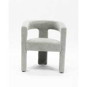 Lagon - fauteuil de salon gris en tissu design