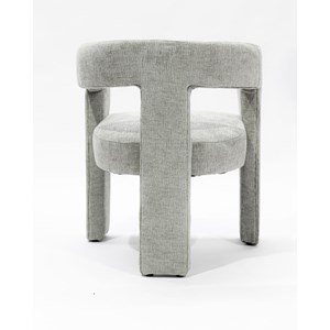 Lagon - fauteuil de salon gris en tissu design