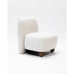 Oslo - fauteuil design en tissu beige