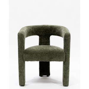 Lagon - fauteuil de salon vert en tissu