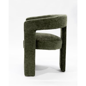 Lagon - fauteuil de salon vert en tissu