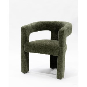 Lagon - fauteuil de salon vert en tissu