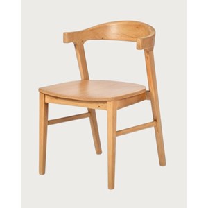 Aro - lot de 2 chaises de salle à manger en bois massif de teck