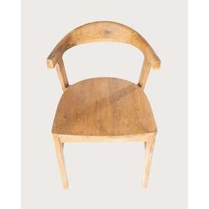 Aro - lot de 2 chaises de salle à manger en bois massif de teck