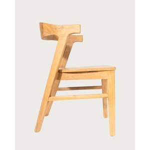 Aro - lot de 2 chaises de salle à manger en bois massif de teck
