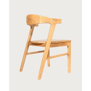 Aro - lot de 2 chaises de salle à manger en bois massif de teck