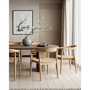 Charlie - lot de 2 chaises scandinaves en teck massif