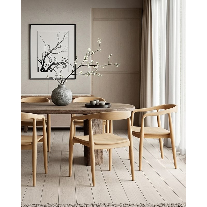 Charlie - lot de 2 chaises scandinaves en teck massif