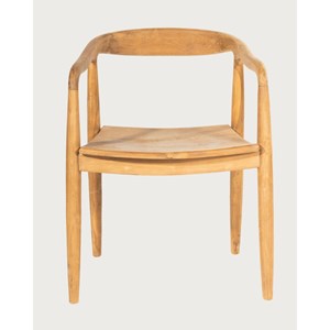 Charlie - lot de 2 chaises scandinaves en teck massif