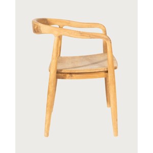 Charlie - lot de 2 chaises scandinaves en teck massif