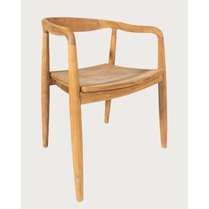 Charlie - lot de 2 chaises scandinaves en teck massif
