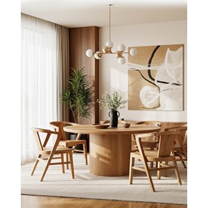 Orbe - lot de 2 chaises repas en bois massif de teck