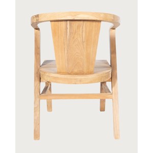 Orbe - lot de 2 chaises repas en bois massif de teck