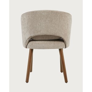 Neris beige - lot de 2 chaises salle à manger en tissu beige