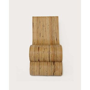 Diu - fauteuil design en rotin tressé