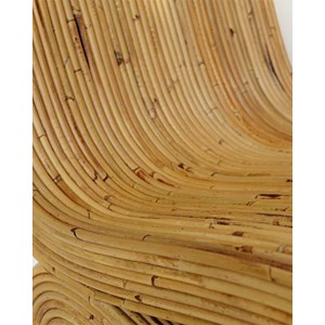 Diu - fauteuil design en rotin tressé