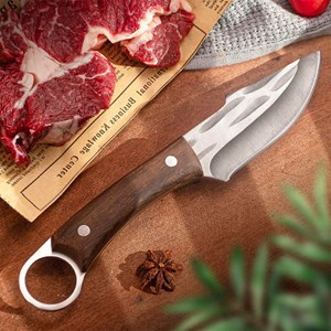 Couteau de cuisine mongol - lame 10 cm acier inoxydable