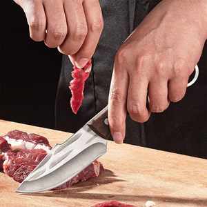 Couteau de cuisine mongol - lame 10 cm acier inoxydable