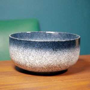 Grand bol à ramen artisanal glacier