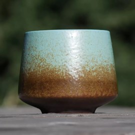 Tasse à café artisanale menthe