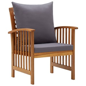 Maison exclusive - salon de jardin 4 pcs avec coussins bois d'acacia solide