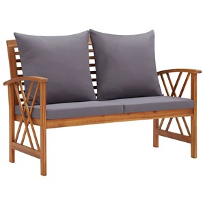 Maison exclusive - salon de jardin 4 pcs avec coussins bois d'acacia solide