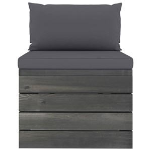 Maison exclusive - salon palette de jardin 2 pcs avec coussins bois de pin massi